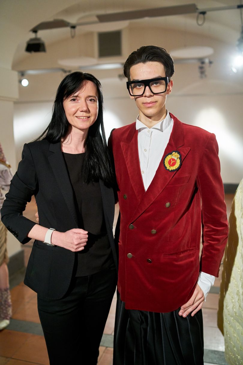 Project curator Marianna Abramova and Janis Stepanenko